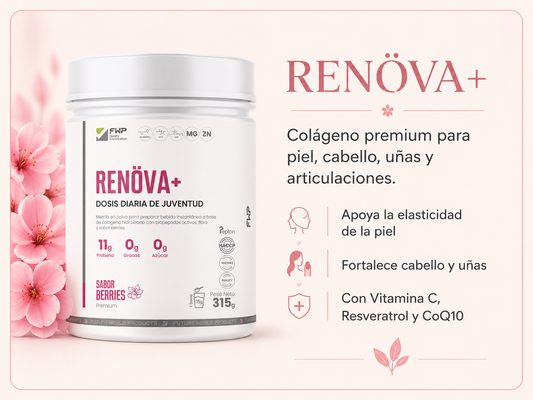 RENÖVA+ Chile | Colágeno Hidrolizado para Piel, Cabello, Uñas y Vitalidad